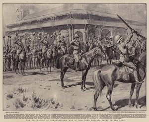 Besættelsen af Johannesburg, 31. maj 1900, Lord Roberts hylder flaget